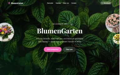 Blumenladen-Website Demo