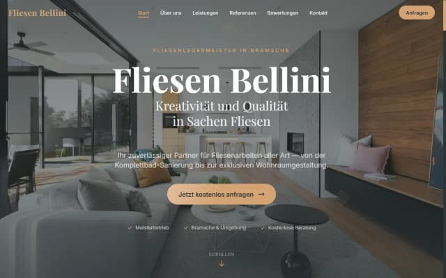 Fliesenleger-Website Demo