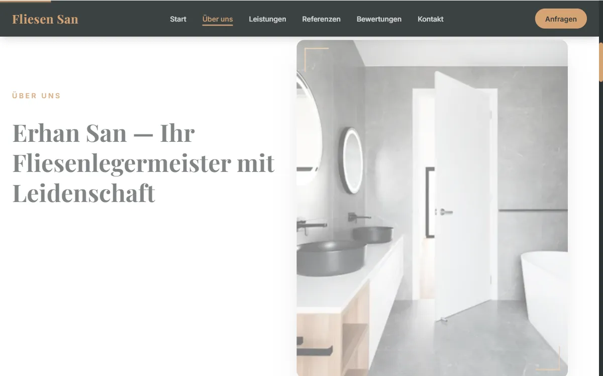 Fliesen San — Leistungen