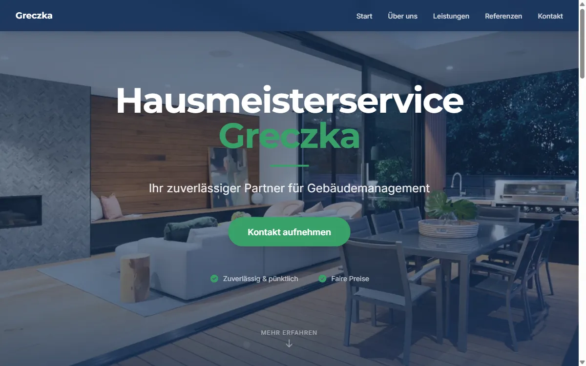 Konzeptdemo: Hausmeisterservice Greczka