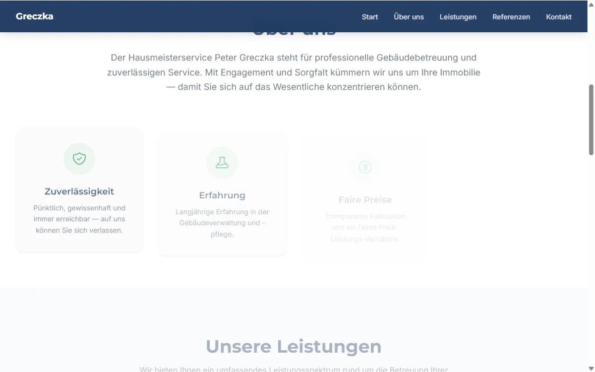 Hausmeisterservice Greczka — Leistungen