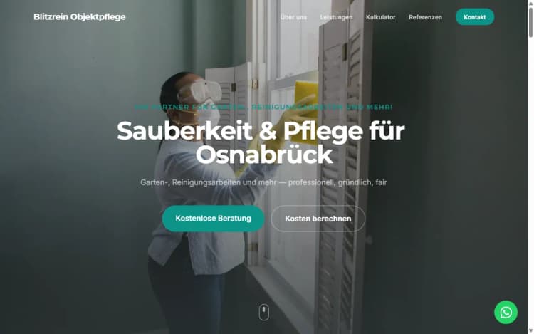 Reinigung-Website Demo