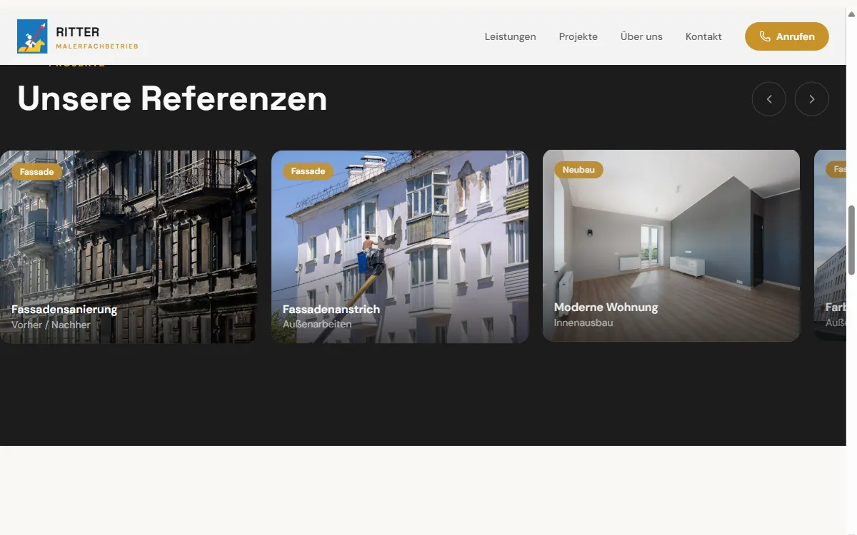 Ritter Malerfachbetrieb — Projekte