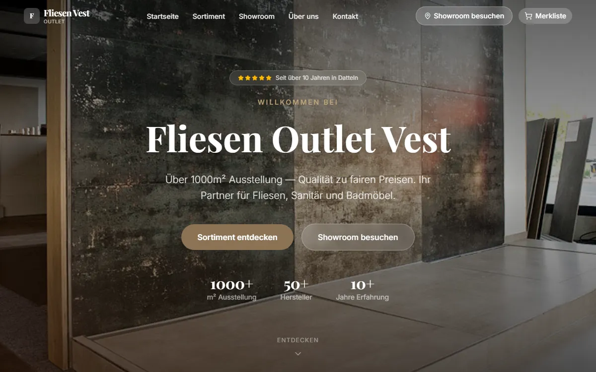 Fliesen Outlet Vest — Startseite
