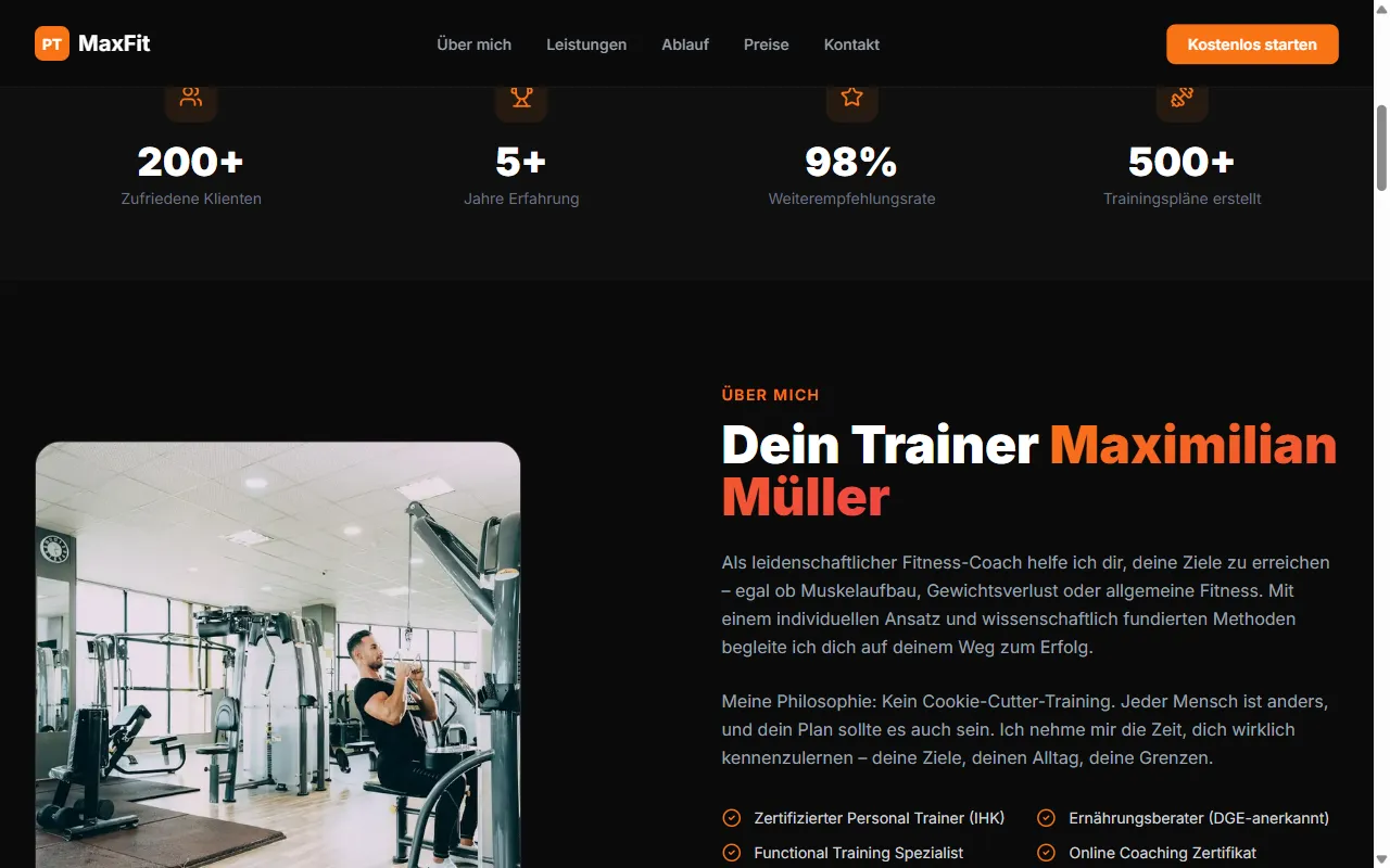 Personal Trainer Osnabrück, Angebote