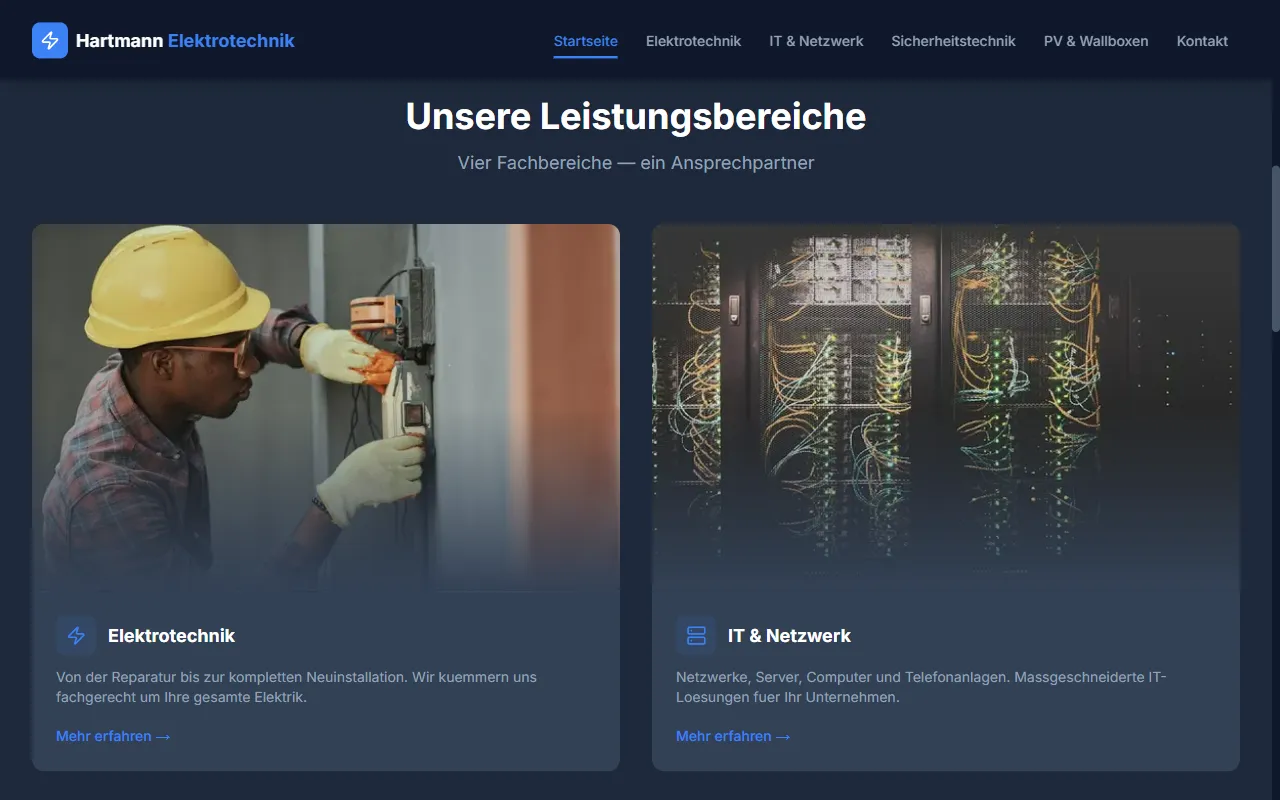 Hartmann Elektrotechnik, Leistungen