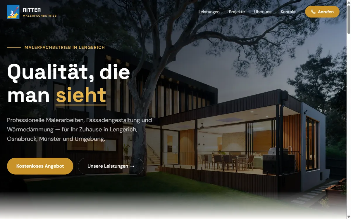 Konzeptdemo: Ritter Malerfachbetrieb